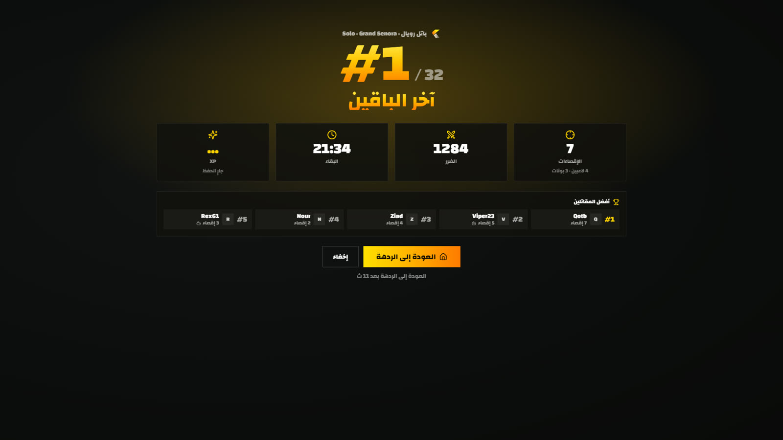 النتائج